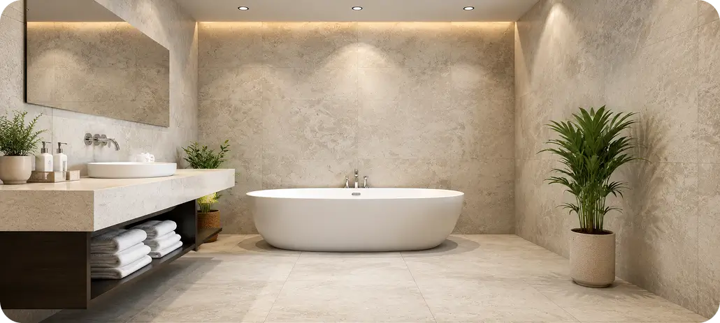 Tile colour finish and texture options for indian bathrooms – buying guide