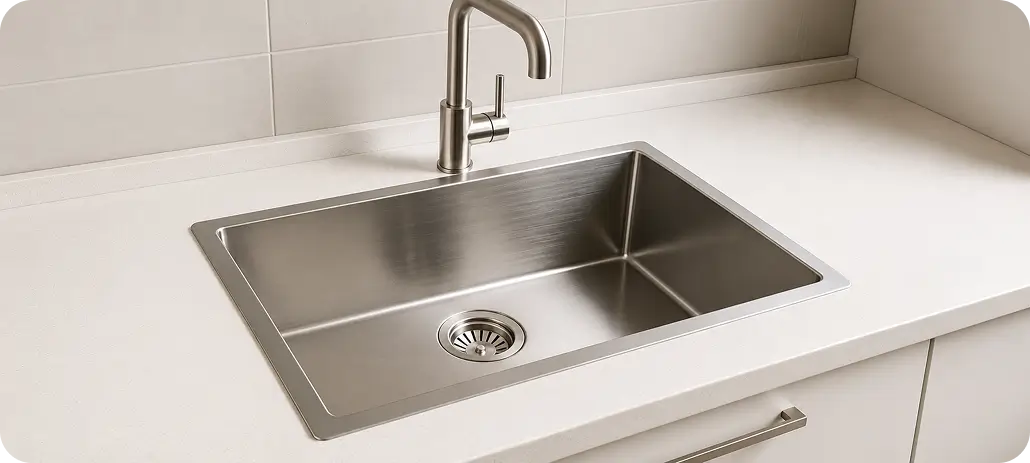 Stainless steel kitchen sink – material guide for sinks and basins