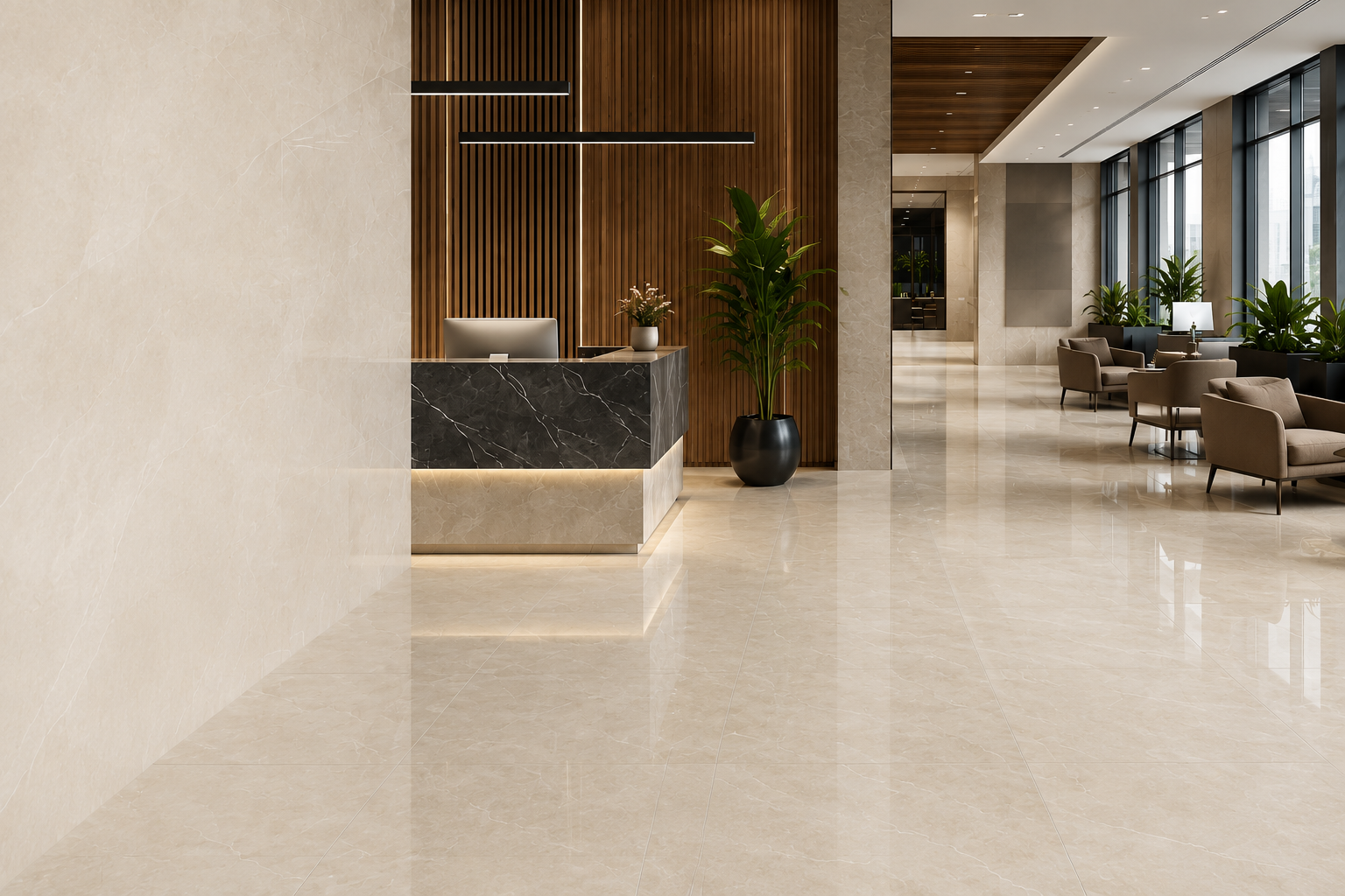 Full body tiles for commercial spaces at chhabria tiles