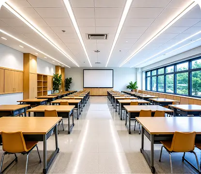 Institutional tiling project by Chhabria Tiles showcasing flooring and wall tile installation
