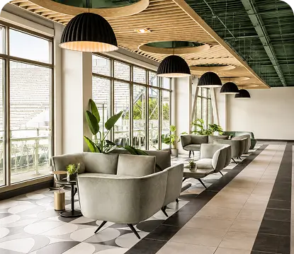 Commercial space tiling solutions by Chhabria Tiles